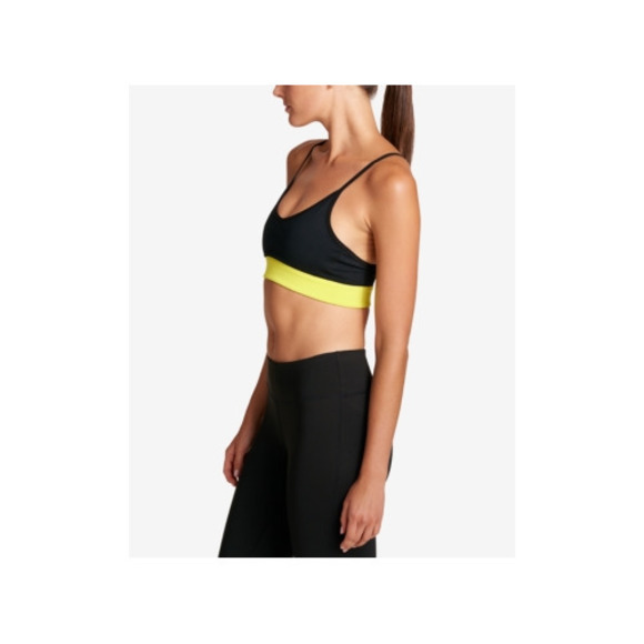 DKNY Womens Activewear Low Impact Mesh Back Sports Bra Size X-Small - Picture 1 of 4